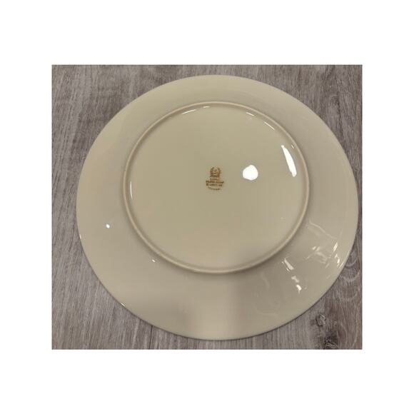 VINTAGE Lenox Morning Blossom Dinner Plate 10 3/4" Flowers and Gold Trim Inlay - Picture 5 of 7